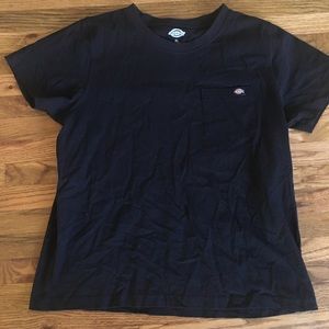 Dickies womens stiff cotton pocket shirt, Black, XL